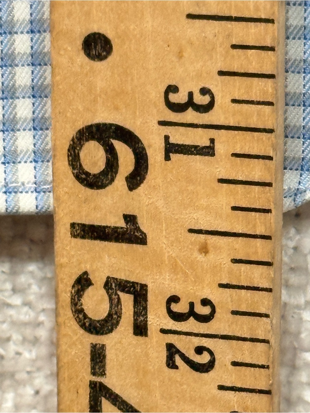 Brooks Brothers 1818 Regent 16 33 Blue Gingham French Cuff Shirt Old Money - Picture 4 of 7